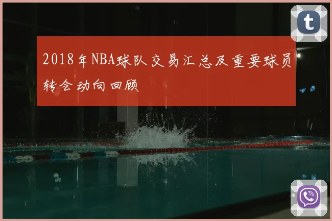 2018年NBA球队交易汇总及重要球员转会动向回顾